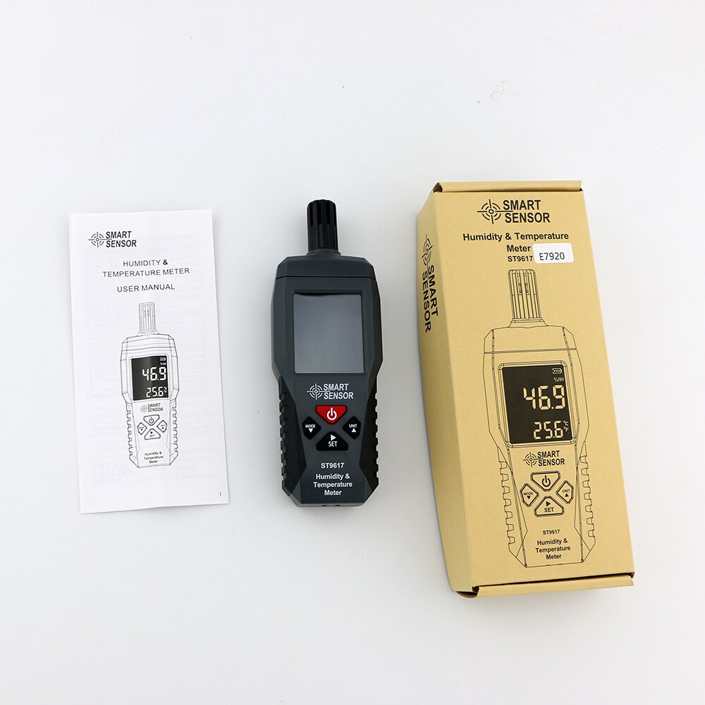 Digital Humidity Hygrometer Temperature Meter High Accuracy Color LCD Display Detector Gauge Tester -10-50°C