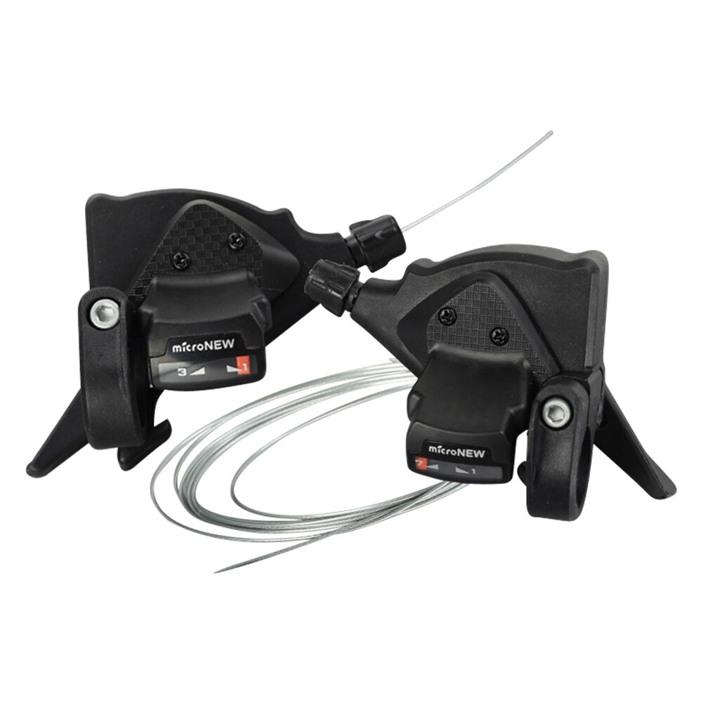 Mtb Bike Shifter Lever Set Met Shift Kabels Fietsen 3X7/8/9/10/11 Speed Gear draagbare Stofdicht Fietsen Onderdelen Voor Micronew: 7 speed