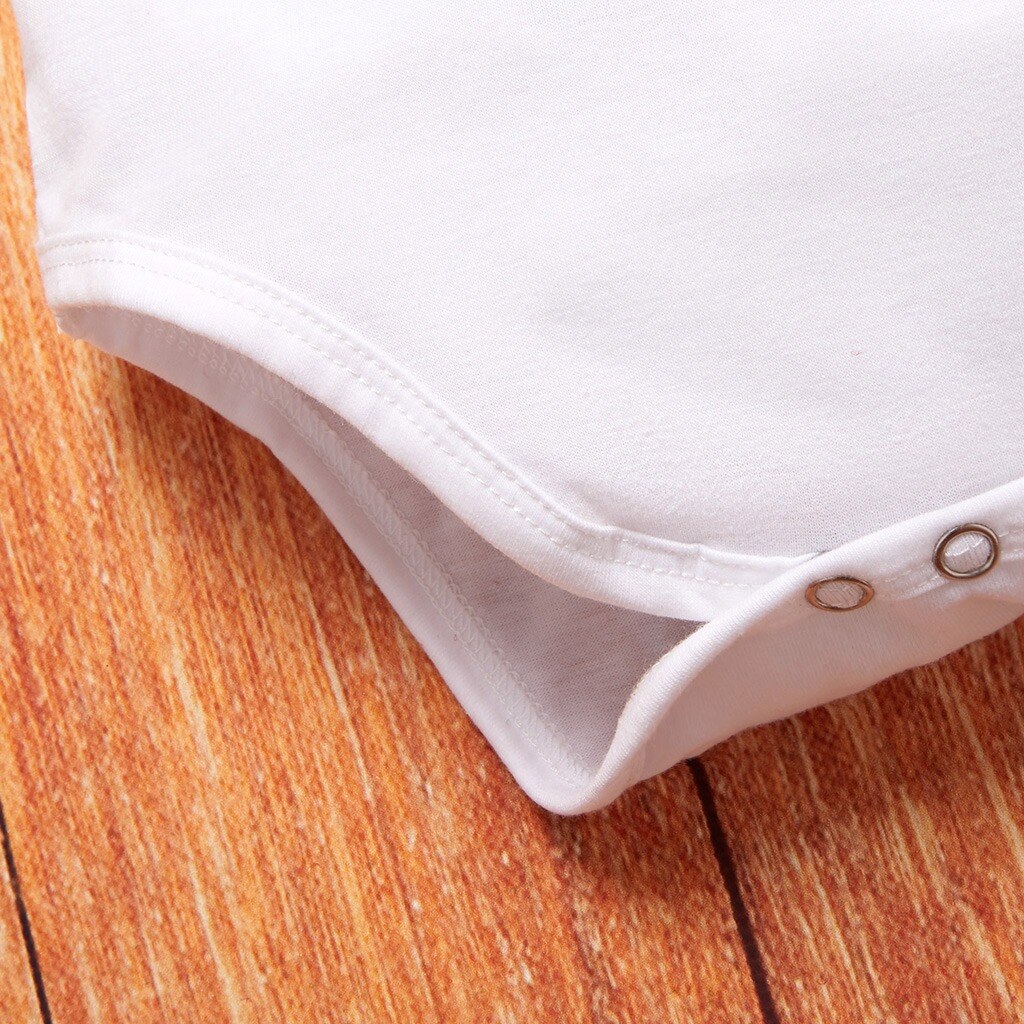 Baby Meisje Jongen Romper Kleding Brief Afdrukken Korte Mouwen Zomer Baby Bodysuit Jumpsuit