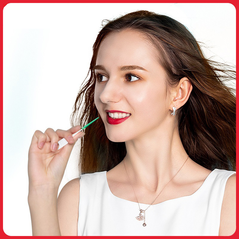 Cepillo Interdental de silicona suave Youpin para mamás, cervatillo, cuidado de huecos, palillo de dientes, 150 unids/caja