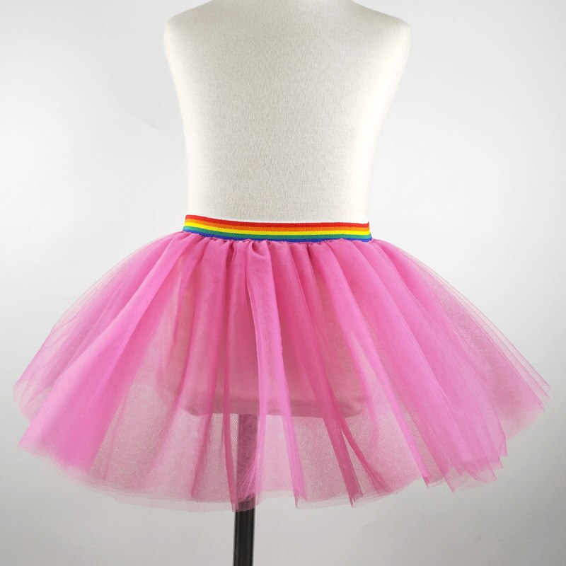 Nowy tęcza dziewczynek tutu spódnica baleriny Pettiskirt puszyste dzieci spódnica balet na imprezę tańca księżniczka dziewczyna tiul ubrania