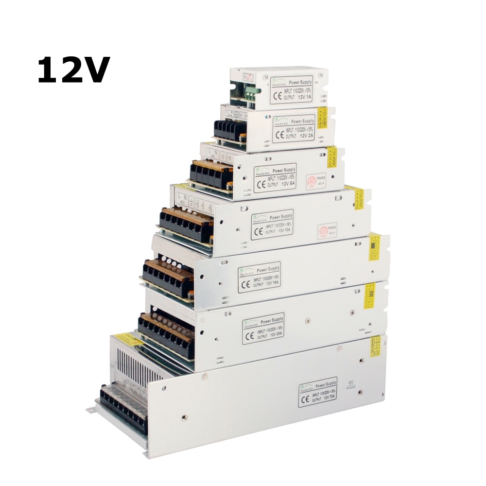 24 v Netzteil 12 Volt 24 v 5A 10A 20A 24 Volt Transformator 220 v 12 v Netzteil einheit 50A 60A LED-treiber für LED Streifen Band