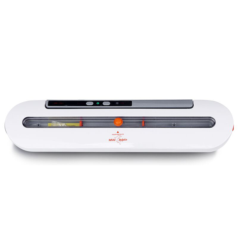 White Dolphin Kitchen Storage Food Vacuum Sealer Packaging Machine With 10pcs Vacuum Bags Free 220V 110V Best Vacuum Food Sealer