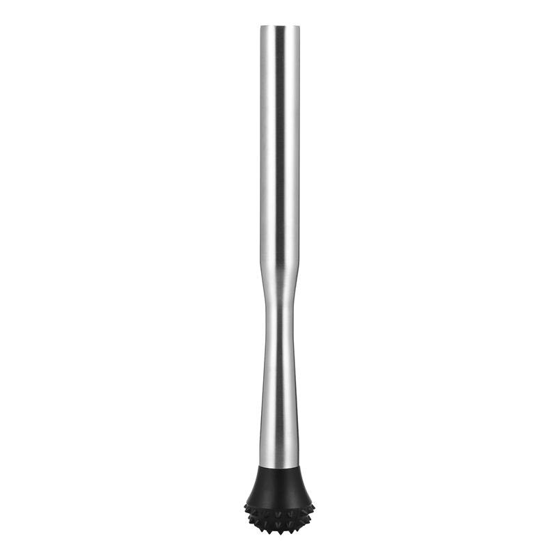 Agitador de cóctel de acero inoxidable, varilla agitadora, palo de paleta, mezclador de bebidas de fruta, martillo de trituración, herramienta de barra de hielo: D 30cm