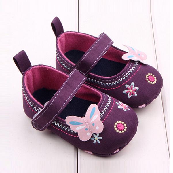 Mode Baby Schoenen Vlinder Zachte Tong Peuter Schoenen Bu/12 Cm: 2 / 11