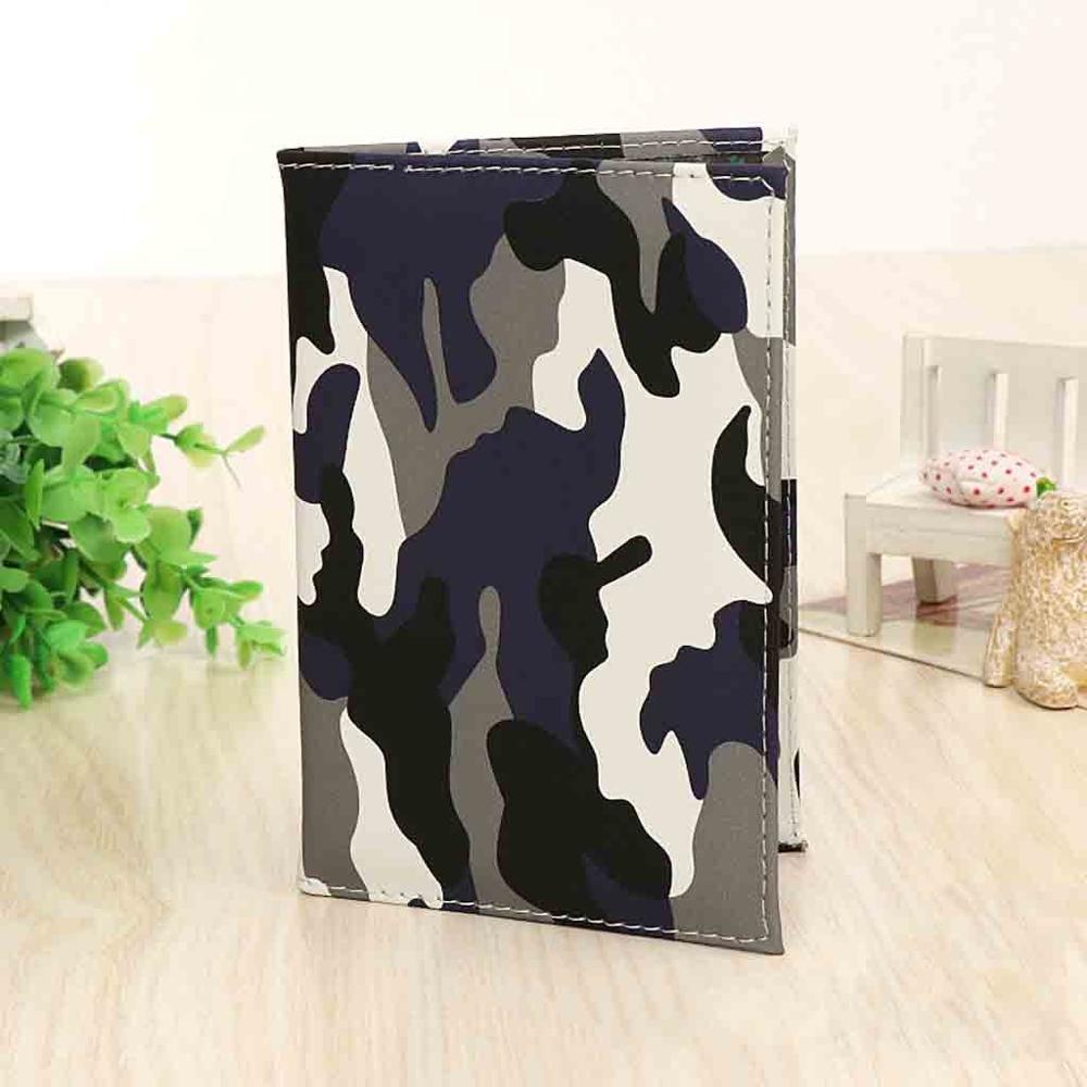 2020 unissex capa de passaporte de viagem dos homens das mulheres couro do plutônio passaporte titular carteira camuflagem impressão caso de passaporte porta pasaporte