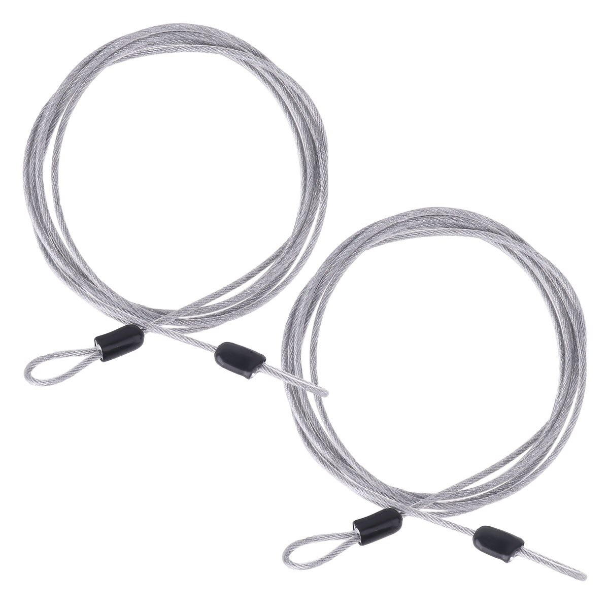 Cuerda colgante para cortina, tendedero de acero inoxidable para balcón, colgador de ropa interior y exterior, secador de ropa, 2 uds.: Silver