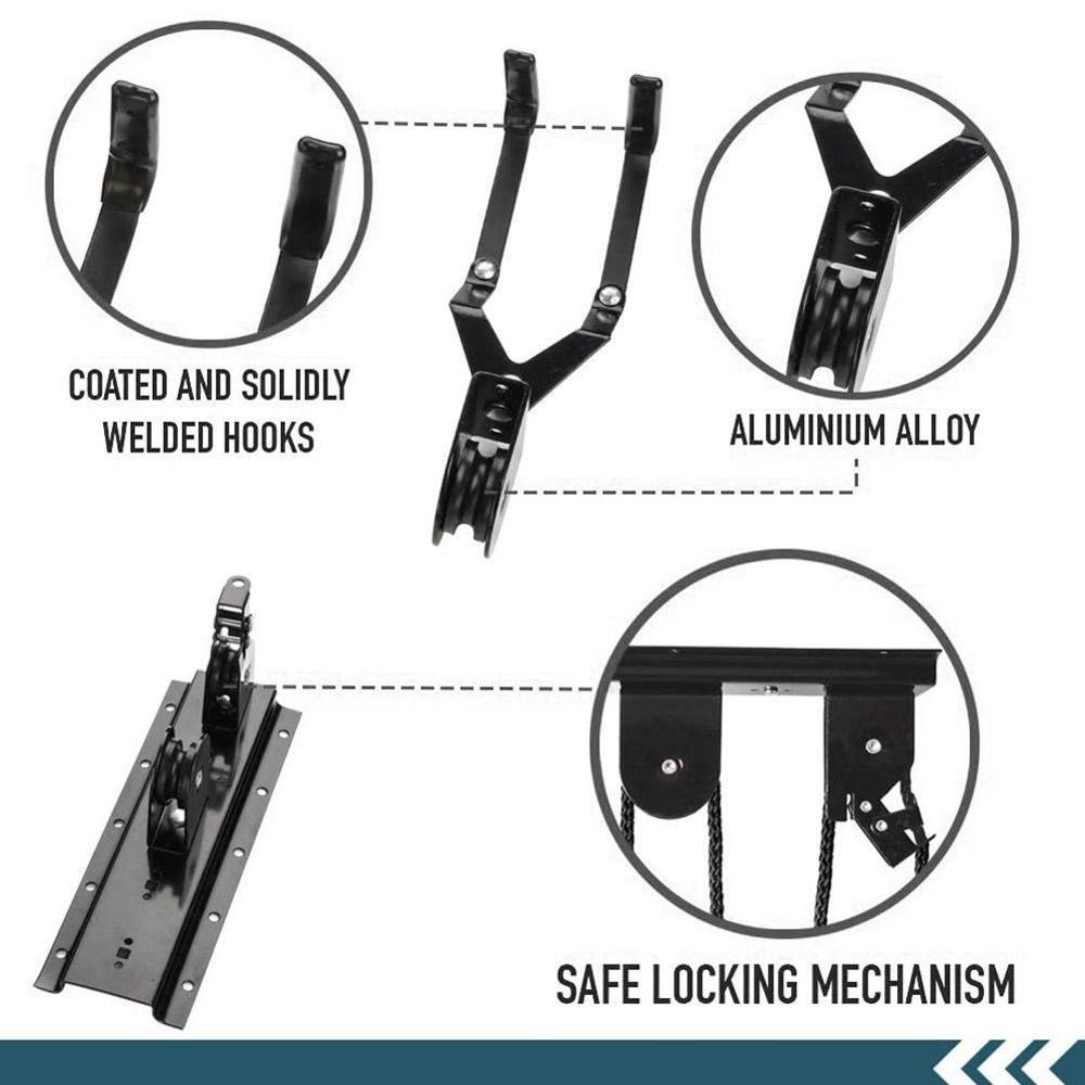 Bike Bicycle Lift Ceiling Mounted Hoist Storage Ga... – Grandado