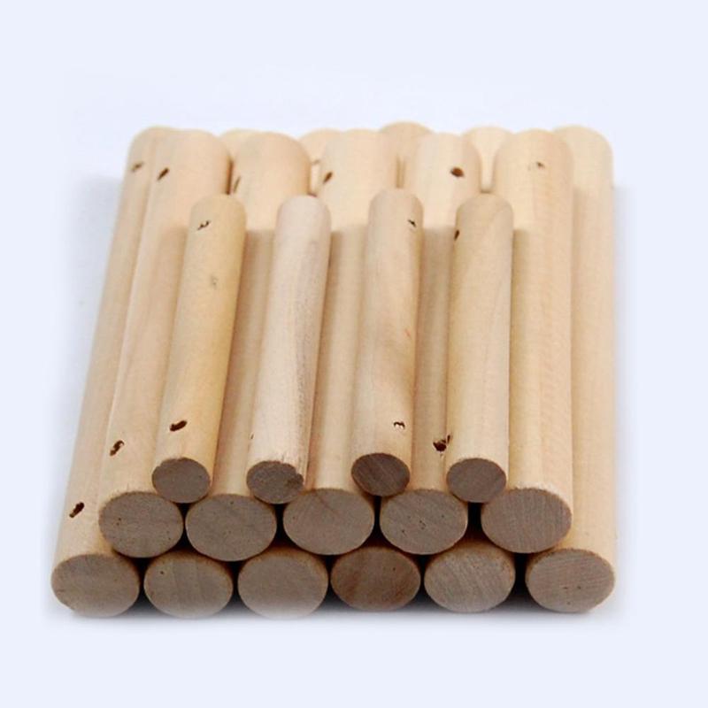 1 Pcs Diy Wood Sticks Craft Accessoires Lassen Ronde Treknagel Sticks Model Bar Maken Houten Onderdelen Staaf