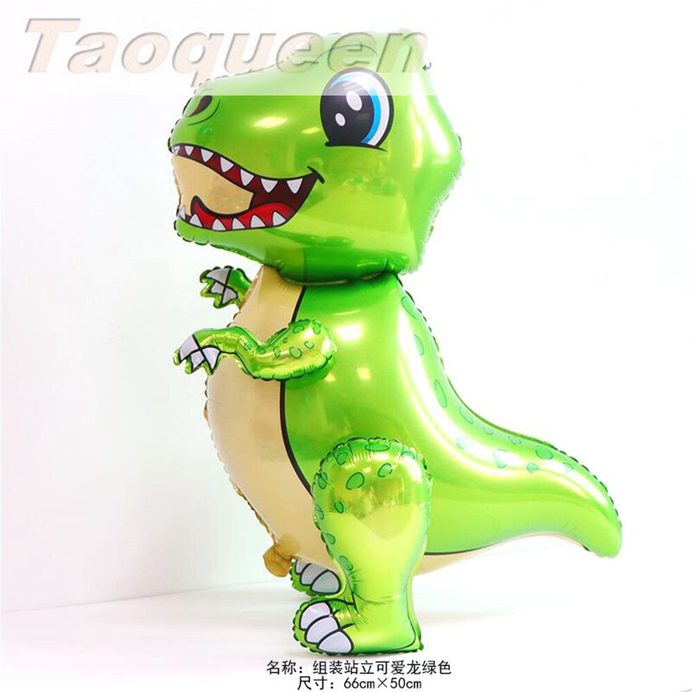 Chapeau de dessin animé grand 4D marche dinosaure feuille ballons décorations de fête d'anniversaire enfants babyrain sexe révéler dinosaure fête chapeau