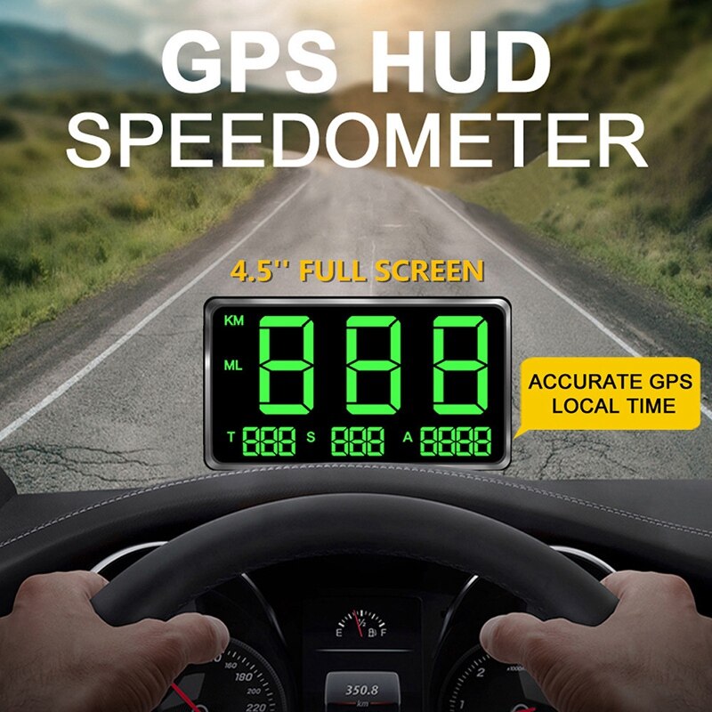 Velocímetro Digital con GPS para coche, indicador de velocidad de conducción, MPH, exceso de velocidad, alarma