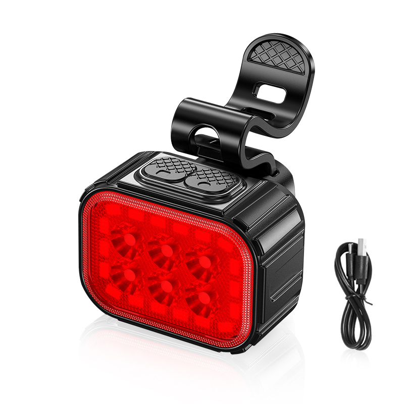 Bike Light Q6 LED Bicycle Front Rear lights USB Charge Headlight Cycling Taillight Bicycle Lantern Bike Accessories Lamps: Yellow