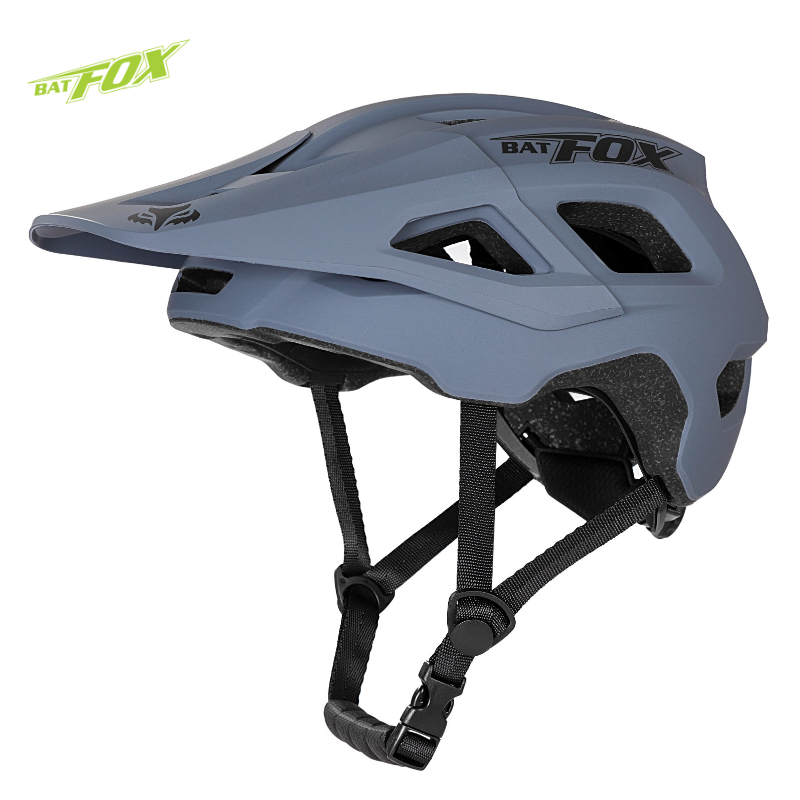 BATFOX casque de cyclisme intégralement moulé VTT visière casque de vélo hommes femmes casco bicicletas hombre vtt casques: M / Chocolat