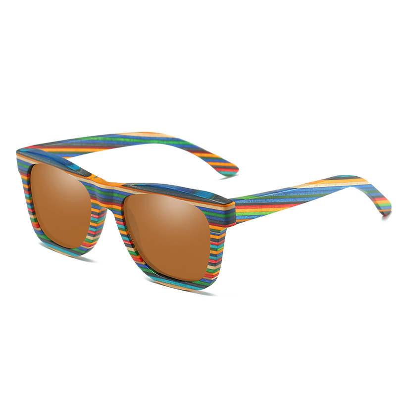 GM Sonnenbrille aus natürlichem Bambus und Holz, VIP-Handbuch, polarisierte Brille, Luxusmarke, , abbaubare Brille, Geschenkbox: verrotten