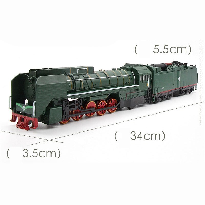 Stoomtrein Locomotief Legering Model Speelgoed Auto Pull Back Geluid Licht Model Speelgoed Voor Kinderen