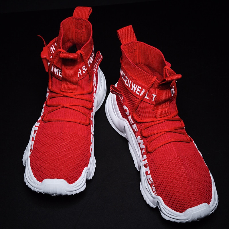 Outdoor Men Free Running for Men Jogging Walking Sports Shoes High Lace-up Athietic Breathable High Sneakers