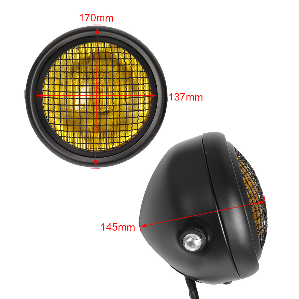Motorfiets Koplamp Ronde Retro H2 Halogeen 12v 35w 2250lm Koplamp Licht Gemodificeerde Onderdelen