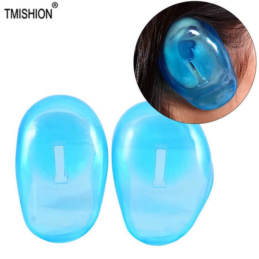 1 Paar Herbruikbare Waterdicht Oor Protector Cover Salon Kappers Dye Shield Bescherming Douche Cap Tool