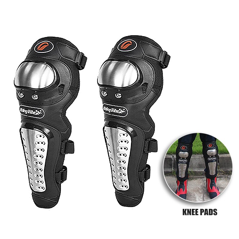 Motor Kit Knie & Elleboog Protector Shield Pads Roestvrij Pads Racefiets Off-Road Voertuigen Motorfiets Beschermende Gear: Kneepad