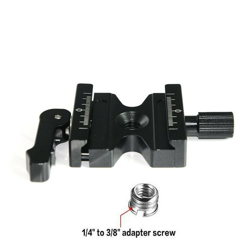 CL-50LS Quick Release Clamp with Adjustable Lever 1/4-3/8 Inch Screw Hole for Arca Swiss DOM668