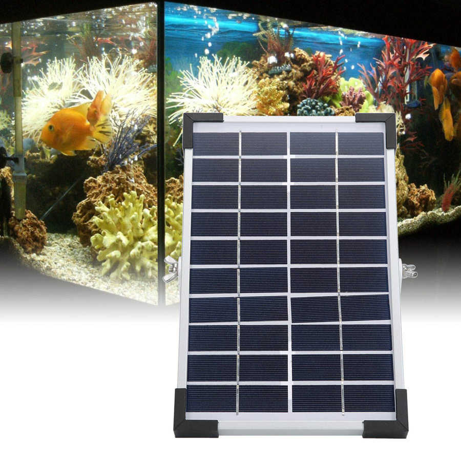Solar Powered Oxygenator Water Oxygen Pump Pond Aerator Aquarium Air Pump Waterproof For Aquariums Fish Tank Pools