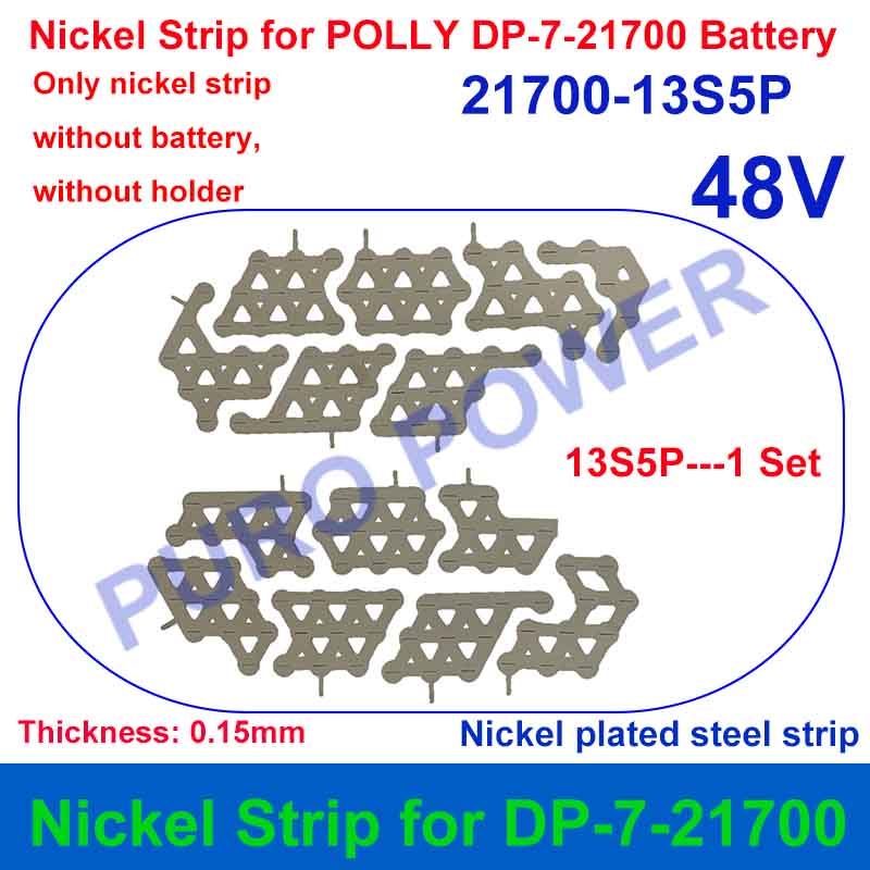 Nickel Strip For Polly DP Battery 36V 48V 52V 10S 13S 14S Thickness 0.15mm for DIY DP-6 DP-9 DP-2170-5C E-Bike Battery Pack: Lake Blue
