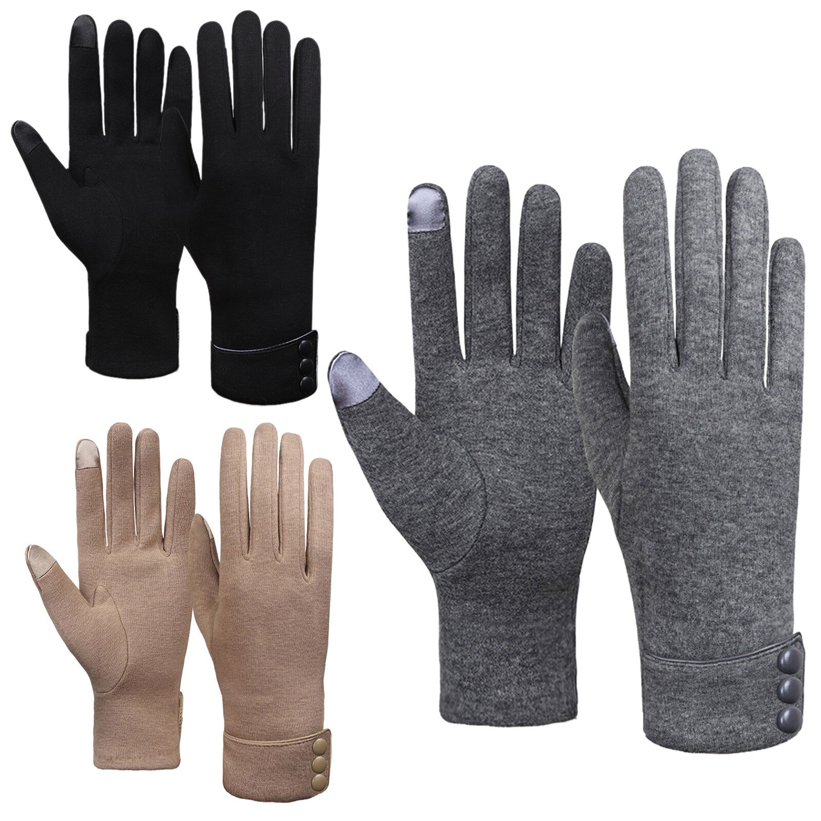 Meisjes Winter Handschoenen Warm Touchscreen Handschoenen Winddicht Handschoenen Van 3 Pairs Baby Stuff Accessoires Перчатки Новый Год