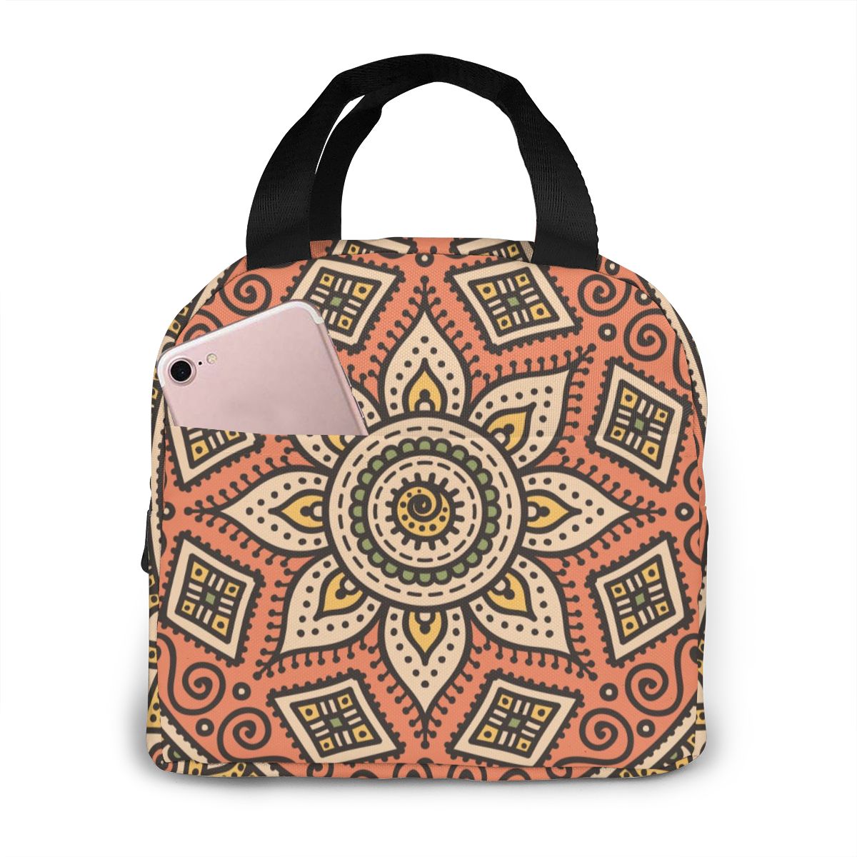 Sac de pique-nique pour hommes et femmes, Vintage, boîte à déjeuner, sac de nourriture isotherme à la , fourre-tout isotherme: Default Title