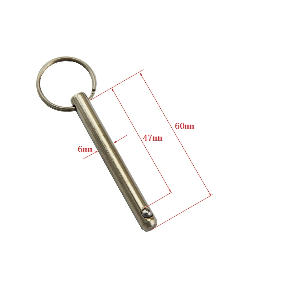 1 Piece Quick Release Push / Pull Ball Lock Pins Pin Diameter 6mm 8mm 10mm With Sprung Ball End: Yellow
