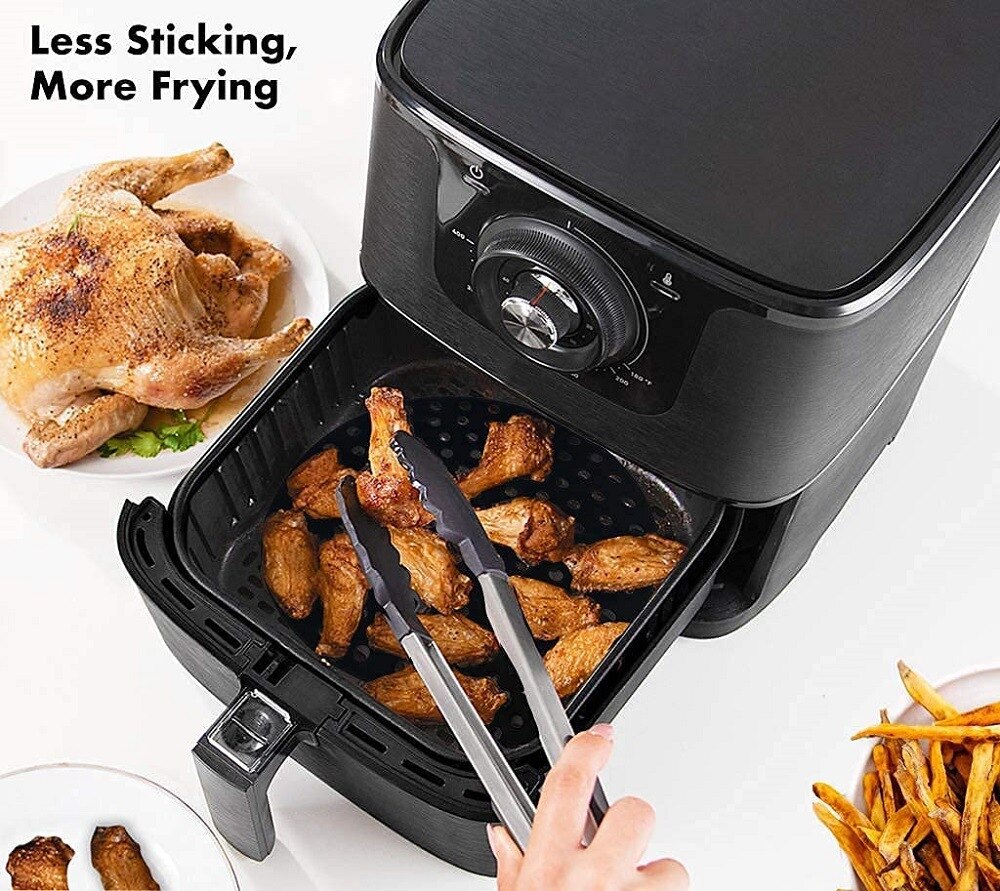 Silicone Air Fryer Liner Reusable Non-Stick Steamer Pad Cooking Mat Air Fryer grilles Air Fryer Baking Papers Bakeware Oil Mats