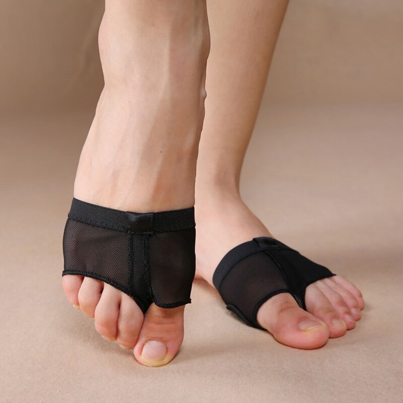 USHINE Belly Ballet Dance Toe Pad Practice Shoes Foot Thong Care Tool Half Sole Gym Socks Ballet Dance Shoes woman