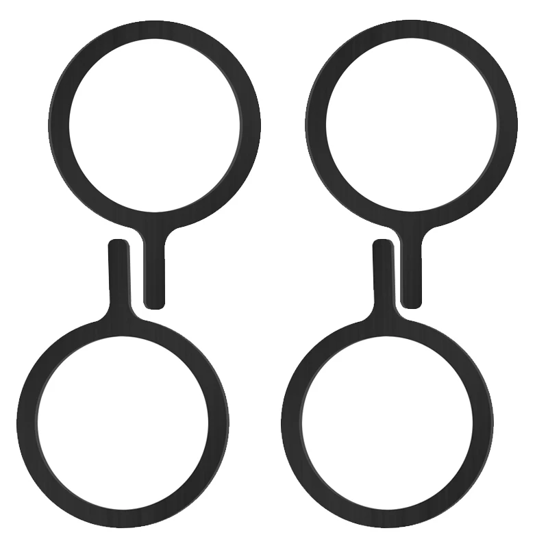 Self Adhesive Metal Ring Iron Sheet Sticker for Apple IPhone Case Magsafe Magnetic Wireless Charging Ring for iPhone 15: Golden