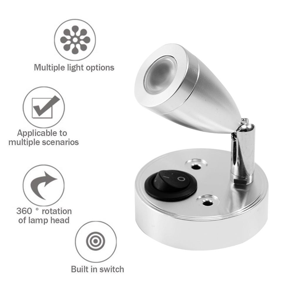 12v husbilslampor, båtlampa, led-läslampa, innervägglampa, spotlight för husvagn, husbil, båttrailerdekoration