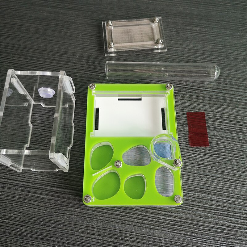 Green Plane Ant Nest Acrylic Ant Small Community Terrarium Ants Farm House With Water Tower