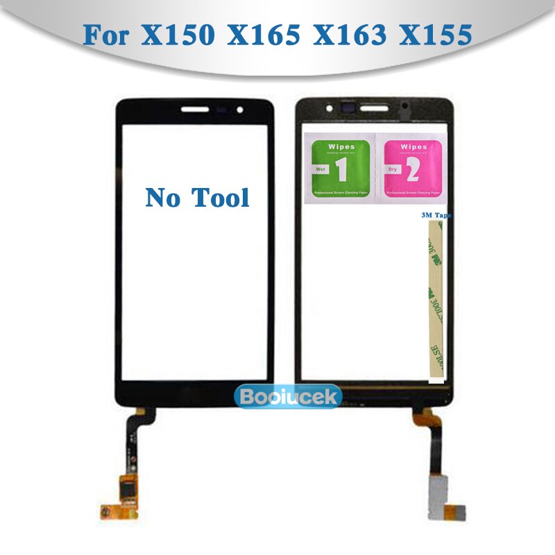 de 4,0 "para LG L Bello II X155 X165 X150 Digitalizador de pantalla táctil Sensor exterior Panel de lente de vidrio negro + código de seguimiento
