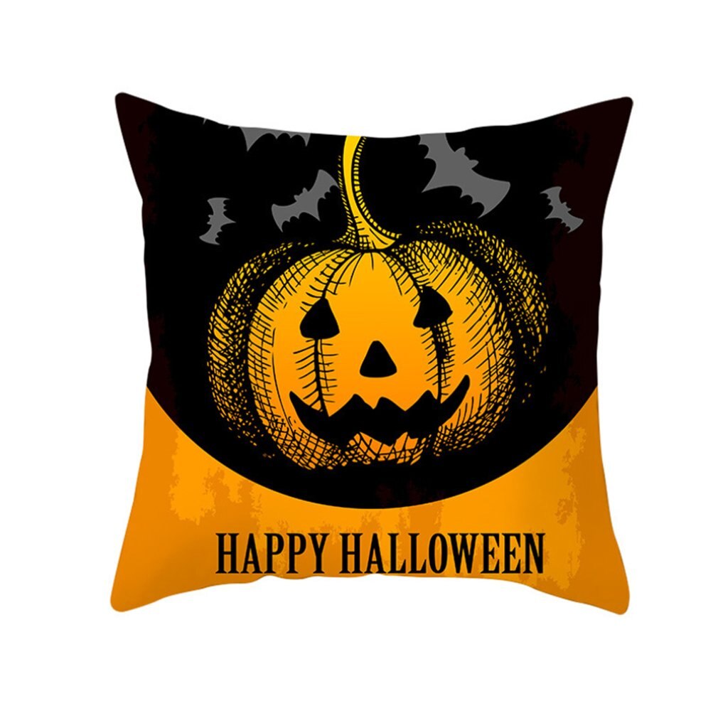Décoration d'halloween pour la maison dessin animé citrouille chauve-souris fantôme taie d'oreiller horreur Halloween fête fournitures accessoires Haloween ornement: 8