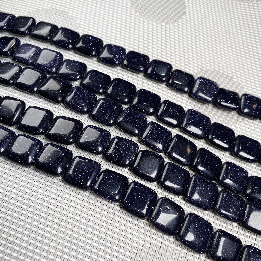 Natural Stone Square shape Loose Beads Crystal Semifinished String Bead for Jewelry Making DIY Bracelet Necklace Accessories: 9