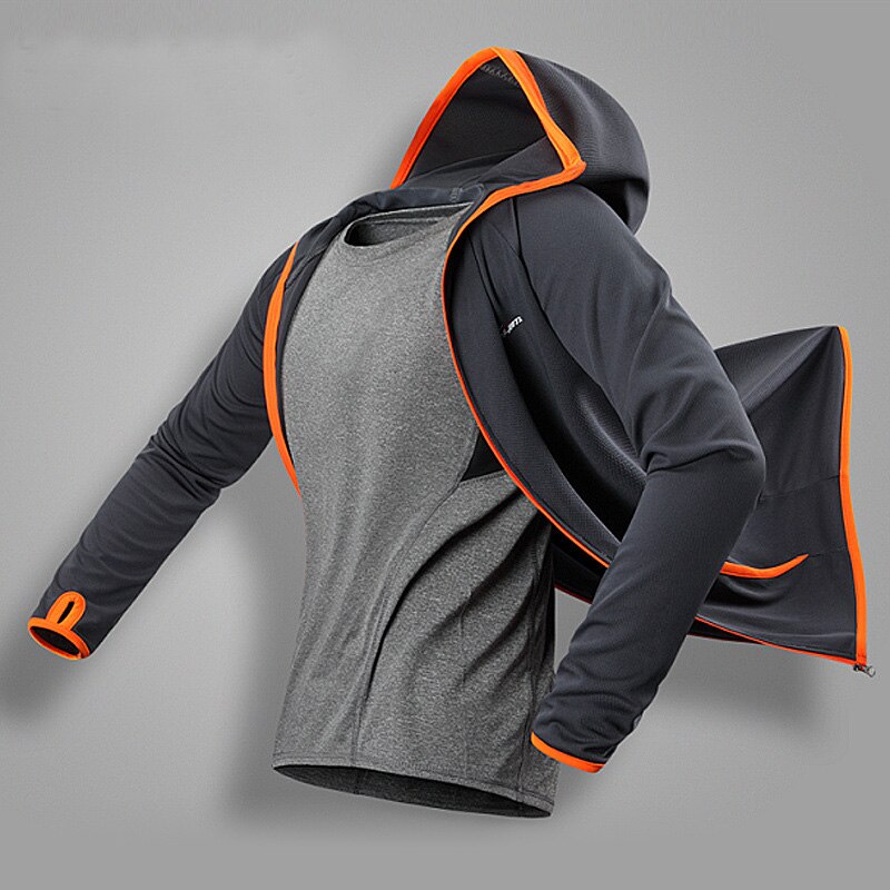 Lodowy jedwab oddychający kombinezon wędkarski lato Outdoor Running odzież kempingowa ochrona UV kolarstwo bluza z kapturem