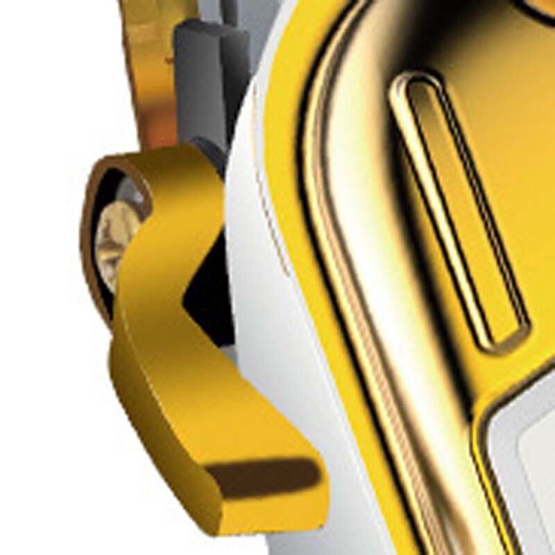 Volledig metalen kappershaartrimmer, geluidsarme elektrische draadloze lcd-haartrimmer, goud zilver haarknipmachine, grasmaaier