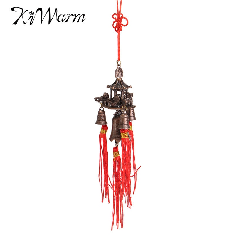 GOOHOCHY Metal Vintage Antique Bells Chinese Mini Sculpture Bronze Buddhism Bell Wind Chimes For Christmas Wedding Doors Dog Training