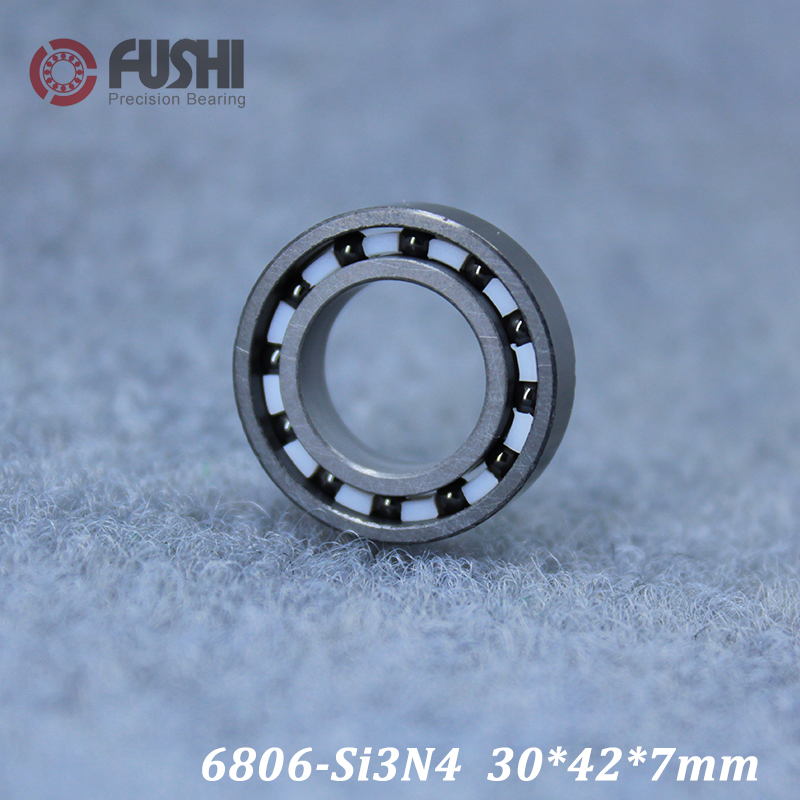 6806 Full Ceramic Bearing ( 1 PC ) 30*42*7 mm Si3N4 Material 6806CE All Silicon Nitride Ceramic 6806 Ball Bearings