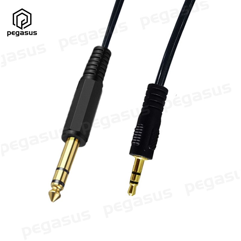 0.8 Meter Coiled Spiral Cable 6.35mm Male to 3.5mm Male/Female Cable