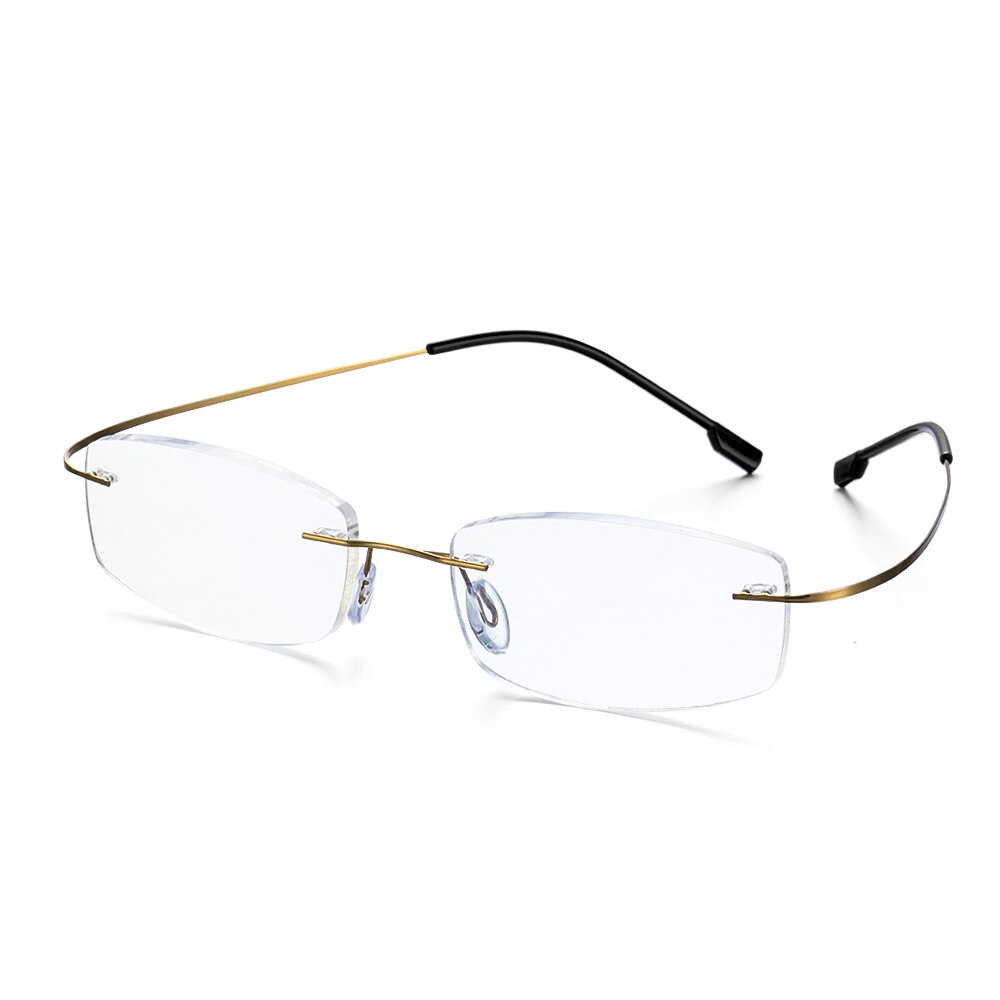 Men Women Rimless Reading Glasses Memory Titanium Clear Eyeglasses Magnetic Presbyopic Eyeglass +1.0 +1.5 +2.0 +2.5 +3.0 +3.5