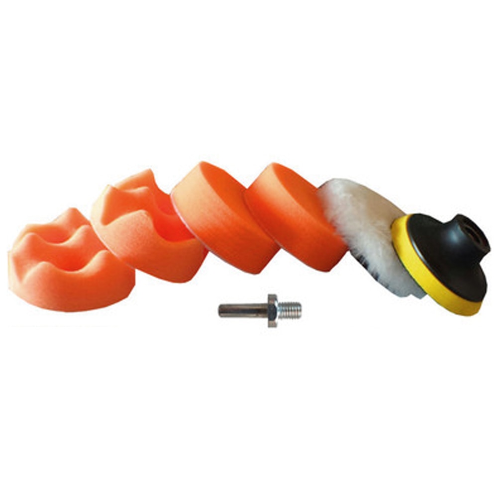 NewCar Polishing Tools kits Set 3 Inch Buffing Pad Kit Compound Polishing Auto Cars Detail Drill Adapter