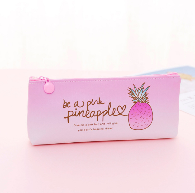 1pcs Canvas Geometric Pencil Case School Simple Striped Grid Solid Color Cute Kawaii Pencil Bag Pouch Office Students Supplies: 278