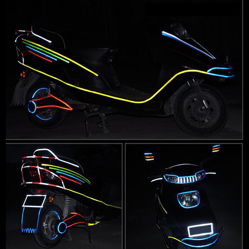 8M samochód wodoodporne odblaskowe naklejki fluorescencyjne bezpieczeństwo wioślarz MTB naklejki i kalkomanie ostrzeżenie wioślarz bezpieczeństwo taśma wiążąca wioślarz