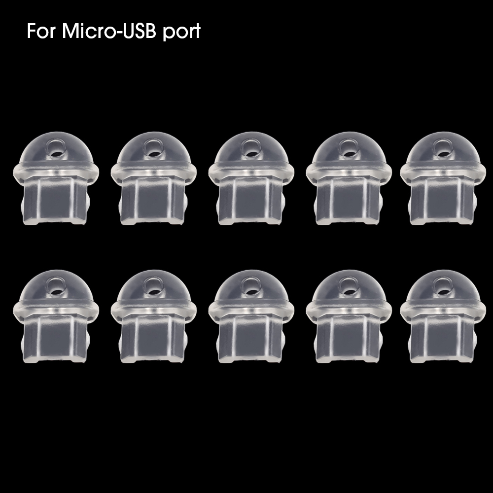 10-1 Uds DIY tapón antipolvo para IPhone tipo C puerto de carga Micro USB tapón antipolvo transparente 3,5mm tapón para conector de auriculares enchufe a prueba de polvo: Rosa