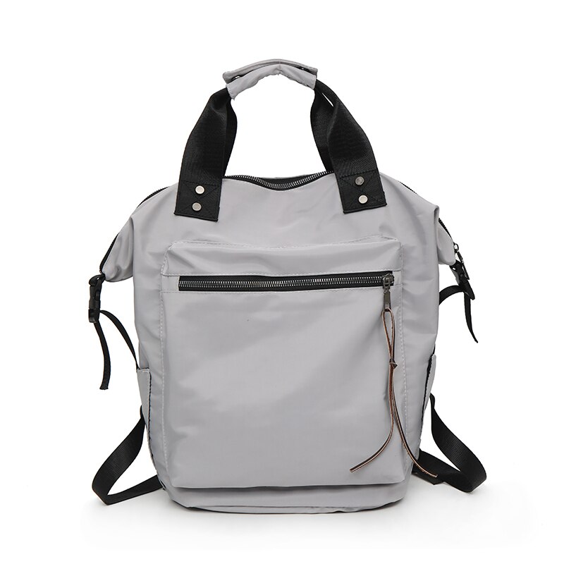 Oxford Rugzak Multifunctionele Grote Capaciteit Zachte Recreatie Of Travle Tas Solid Beige Mode Schooltas Schoudertas Voor vrouwen: Grijs