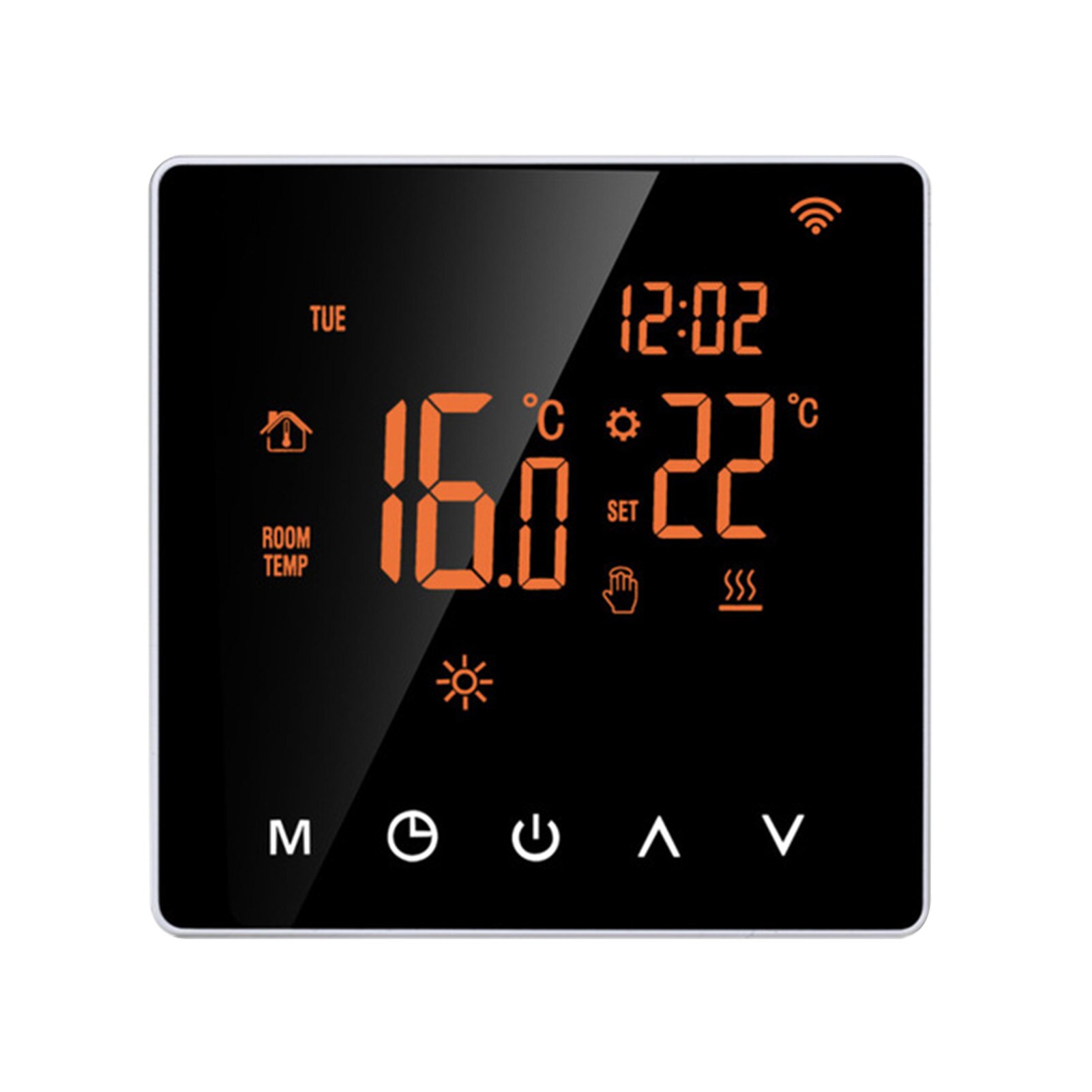 Touch Screen Floor Smart Thermostat Bedroom Temperature Controller Digital LCD Display Hotel Electric Heating Programmable: With WIFI