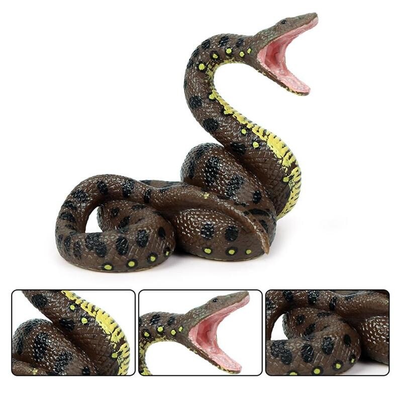 Serpent modèle réaliste enfants jouet réaliste géant jardin Reptile Simulation Simulation serpent modèle Reptile délicat Pran E4Y3